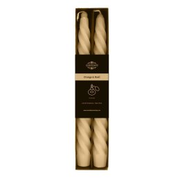 Świeca Pavoncella stołowa zakręcona o zapachu Orange & Basil (opak. 2 szt.) Żółta podstawowa [mm:] 250 (8716516195605)