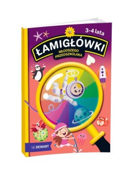 Książeczka edukacyjna Demart Łamigłówki młodszego przedszkolaka. Wiek 3-4 lata