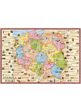 Książeczka edukacyjna Demart Mapy z naklejkami. Dookoła Polski