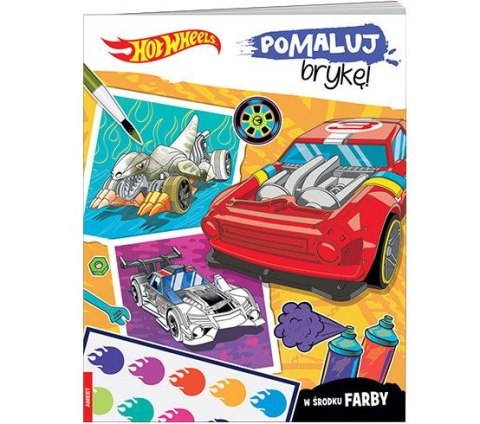 Książka dla dzieci Ameet Hot Wheels™. Pomaluj brykę! (MAK 1601) Książka dla dzieci Ameet Hot Wheels™. Pomaluj brykę! (MAK 1601)