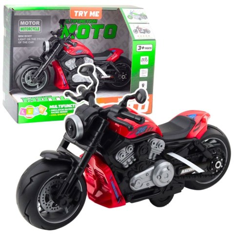 Motocykl Lean Na Baterie Napęd Światła Dźwięki Czerwony (24208) Motocykl Lean Na Baterie Napęd Światła Dźwięki Czerwony (24208)