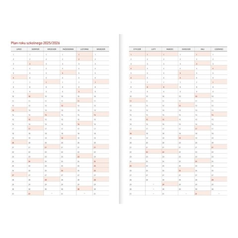 Kalendarz nauczyciela książkowy (terminarz) PCV EKO bezbarwny A5 Wydawnictwo Wokół Nas (A5TN078B) Kalendarz nauczyciela książkowy (terminarz) PCV EKO bezbarwny A5 Wydawnictwo Wokół Nas (A5TN078B)