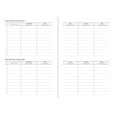 Kalendarz nauczyciela książkowy (terminarz) PCV EKO bezbarwny A5 Wydawnictwo Wokół Nas (A5TN078B) Kalendarz nauczyciela książkowy (terminarz) PCV EKO bezbarwny A5 Wydawnictwo Wokół Nas (A5TN078B)