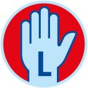 Nożyczki Pelikan Griffix zaokrąglone leworęczne niebieskie (300008592)