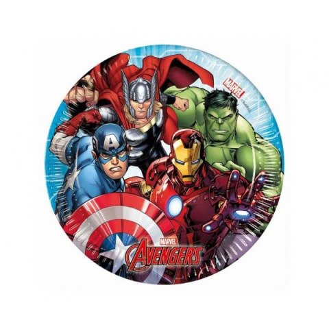 Talerz jednorazowy Godan Avengers papier śr. 200mm 8 szt (93485) Talerz jednorazowy Godan Avengers papier śr. 200mm 8 szt (93485)