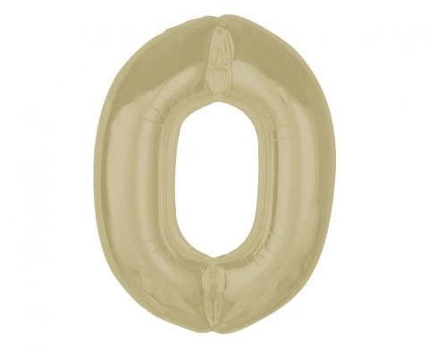 Balon foliowy Godan Smart cyfra 0, matowa latte, 92 cm (CH-S9L0) Balon foliowy Godan Smart cyfra 0, matowa latte, 92 cm (CH-S9L0)