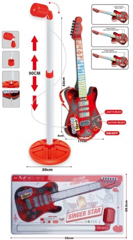 Gitara Lean z mikrofonem na statywie (20893)