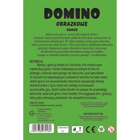 Gra logiczna Abino owoce Domino Gra logiczna Abino owoce Domino