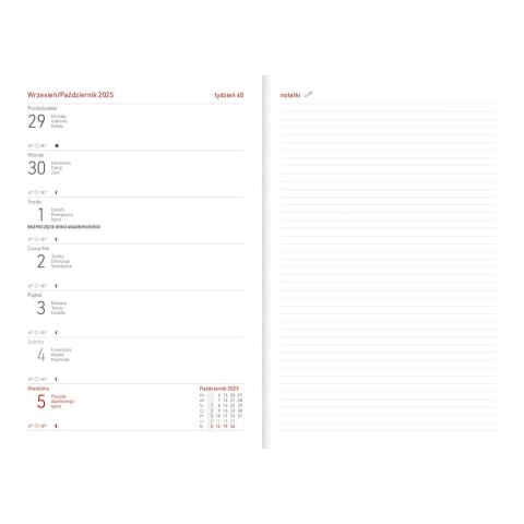 Kalendarz nauczyciela książkowy (terminarz) Vivella seledyn A5 Wydawnictwo Wokół Nas (A5TA071B) Kalendarz nauczyciela książkowy (terminarz) Vivella seledyn A5 Wydawnictwo Wokół Nas (A5TA071B)