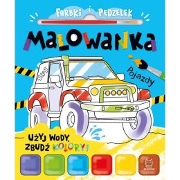 Książka dla dzieci Aksjomat Użyj wody, zbudź kolory! Pojazdy