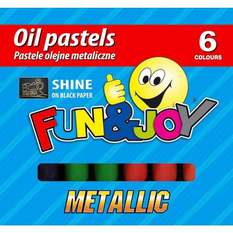 Pastele olejne Fun&Joy metaliczne 6 kol. (FJ-POM6) Pastele olejne Fun&Joy metaliczne 6 kol. (FJ-POM6)