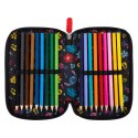 Piórnik St.Majewski STITCH Black ALOHA POTRÓJNY (z wyposażnieniem)