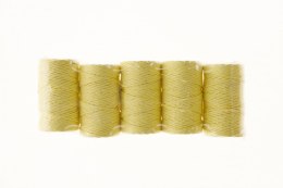 Sznurek Tierra ozdobny, pastel żółty 50m