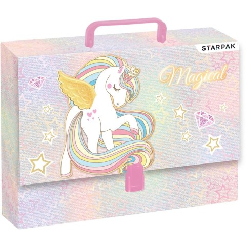 Teczka kartonowa na klips Unicorn A4 mix Starpak (493168) Teczka kartonowa na klips Unicorn A4 mix Starpak (493168)