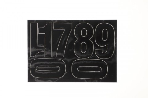 Cyfry samoprzylepne czarne Farro