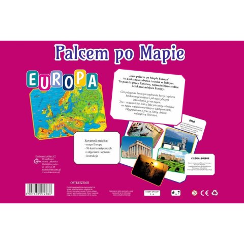Gra planszowa Abino palcem po mapie - Europa Gra planszowa Abino palcem po mapie - Europa
