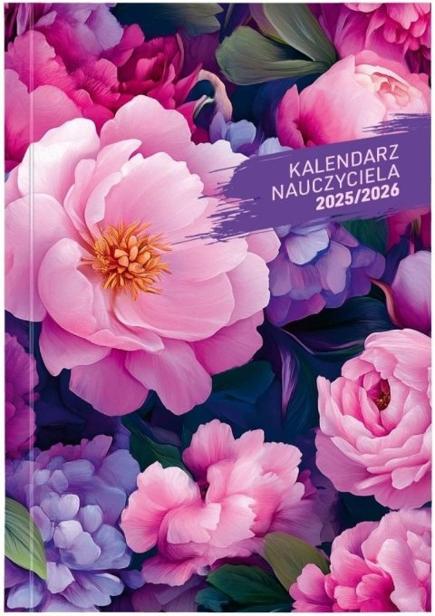 Kalendarz nauczyciela książkowy (terminarz) PCV KWIATY bezbarwny A5 Wydawnictwo Wokół Nas (A5TN078B) Kalendarz nauczyciela książkowy (terminarz) PCV KWIATY bezbarwny A5 Wydawnictwo Wokół Nas (A5TN078B)