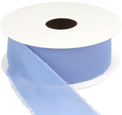 Wstążka Craft-Fun Series szyfonowa strzępiona 40x10 [mm x m] niebieski Titanum (WJ40-10-001)