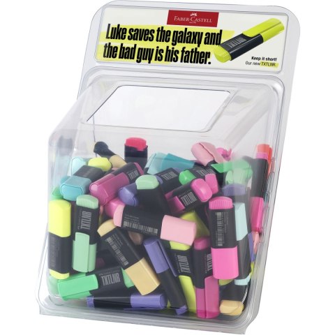 Zakreślacz Faber Castell Display mini txtlnr neon i pastel 100 szt (154202 FC) Zakreślacz Faber Castell Display mini txtlnr neon i pastel 100 szt (154202 FC)