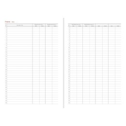 Kalendarz nauczyciela książkowy (terminarz) PCV BEZBARWNY terminarz nauczyciela B5 Wydawnictwo Wokół Nas (KWIATY)