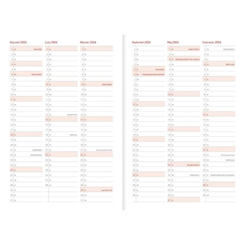 Kalendarz nauczyciela książkowy (terminarz) PCV BEZBARWNY terminarz nauczyciela B5 Wydawnictwo Wokół Nas (KWIATY) Kalendarz nauczyciela książkowy (terminarz) PCV BEZBARWNY terminarz nauczyciela B5 Wydawnictwo Wokół Nas (KWIATY)