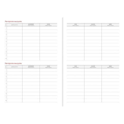 Kalendarz nauczyciela książkowy (terminarz) PCV BEZBARWNY terminarz nauczyciela B5 Wydawnictwo Wokół Nas (KWIATY) Kalendarz nauczyciela książkowy (terminarz) PCV BEZBARWNY terminarz nauczyciela B5 Wydawnictwo Wokół Nas (KWIATY)