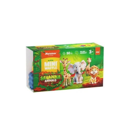 Klocki konstrukcyjne Marioinex Mini Waffle 50el Animals Sawanna (5903033907078) Klocki konstrukcyjne Marioinex Mini Waffle 50el Animals Sawanna (5903033907078)