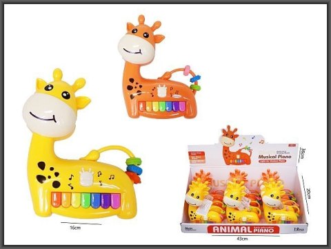 Pianino Hipo żyrafa 16cm 2 kolory (H13866) Pianino Hipo żyrafa 16cm 2 kolory (H13866)