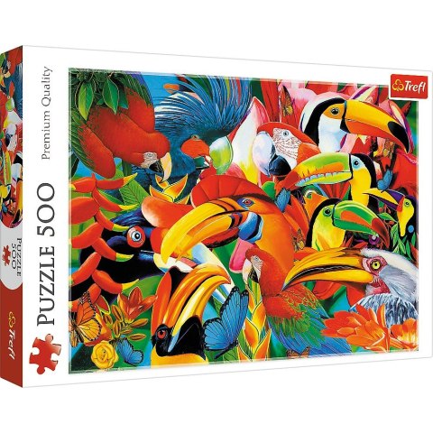 Puzzle Trefl kolorowe ptaki 500 el. (37328) Puzzle Trefl kolorowe ptaki 500 el. (37328)