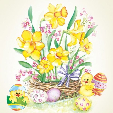 Serwetki Wielkanoc mix bibuła [mm:] 330x330 Pol-mak (SL WL)