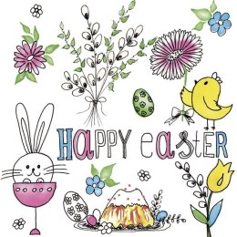 Serwetki wielkanoc mix papier [mm:] 330x330 Pol-mak (Sd GW)