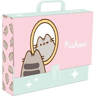 Teczka kartonowa na zatrzask Pusheen A4 różowy Unipap Teczka kartonowa na zatrzask Pusheen A4 różowy Unipap