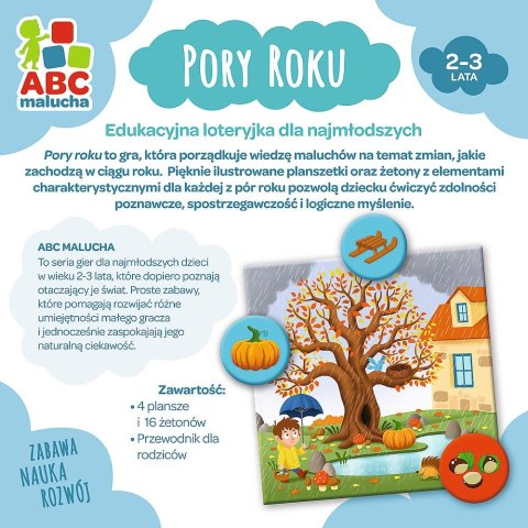 Gra edukacyjna Trefl Pory Roku z Serii ABC Malucha Pory roku (01941) Gra edukacyjna Trefl Pory Roku z Serii ABC Malucha Pory roku (01941)