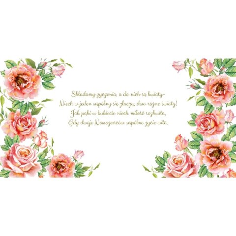 Kartka składana KARNET KWDU¯Y SLUB HS CHERBACIANE RÓŻE kw Henry (5907465667715) Kartka składana KARNET KWDU¯Y SLUB HS CHERBACIANE RÓŻE kw Henry (5907465667715)