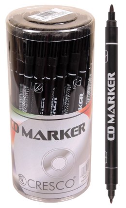 Marker do cd Cresco dwustronny czarny B/Mmm (212100)