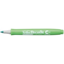 Marker permanentny metaliczny decorite zielony 1,0mm pędzelek końcówka Artline (AR-033 4 8)