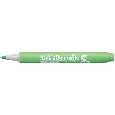 Marker permanentny metaliczny decorite wkład zielony 1,0mm pędzelek końcówka Artline (AR-033 4 8) Marker permanentny metaliczny decorite wkład zielony 1,0mm pędzelek końcówka Artline (AR-033 4 8)