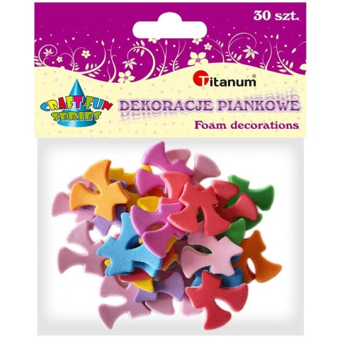 Ozdoba piankowa Titanum Craft-Fun Series kokardki 30 szt (284835) Ozdoba piankowa Titanum Craft-Fun Series kokardki 30 szt (284835)