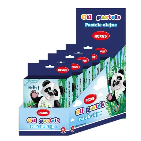 Pastele olejne Rexus 18 kol. (603550) Pastele olejne Rexus 18 kol. (603550)