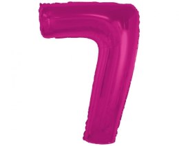 Balon foliowy Godan Smart cyfra 7, różowa, 92 cm (CH-S9R7)