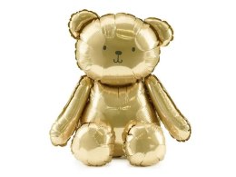 Balon foliowy Partydeco Miś, 43x53 cm, złoty (FB286-019)