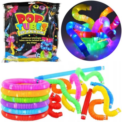 Gadżet Trifox RURKI SENSORYCZNE POP TUBE ŚWIECACE 6SZT (A-0809) Gadżet Trifox RURKI SENSORYCZNE POP TUBE ŚWIECACE 6SZT (A-0809)