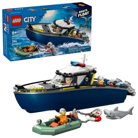 Klocki konstrukcyjne Lego City Pościg łodzią policyjną (60456) Klocki konstrukcyjne Lego City Pościg łodzią policyjną (60456)