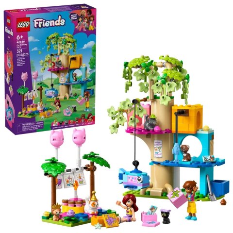 Klocki konstrukcyjne Lego Friends Kocie przyjęcie urodzinowe i domek na drzewie (42666) Klocki konstrukcyjne Lego Friends Kocie przyjęcie urodzinowe i domek na drzewie (42666)
