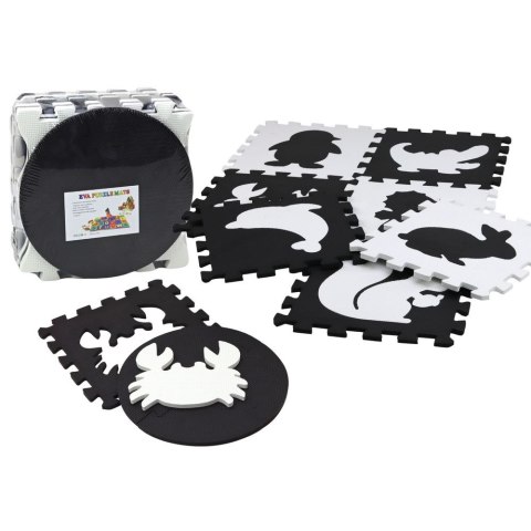 Mata dla malucha Lean Puzzle Mata Kontrastowa Edukacyjna Pianka EVA Czarno-Białe 19 ele. (17481) Mata dla malucha Lean Puzzle Mata Kontrastowa Edukacyjna Pianka EVA Czarno-Białe 19 ele. (17481)