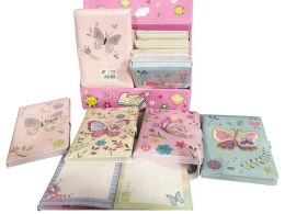 Notes Adar z motylem, z kolorowymi kartkami, z planerem A5 krata [mm:] 190x130 (620292)