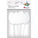 Ozdoba materiałowa Titanum Craft-Fun Series Liście na druciku białe (SY-005)