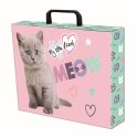 Teczka kartonowa na zatrzask My Little Friend Fluffy Kitty A4 mix Unipap
