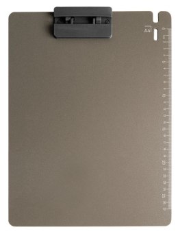 Deska z klipem (podkład do pisania) Tetis Z PODZIAŁKĄ A4 szara (BD650-S)