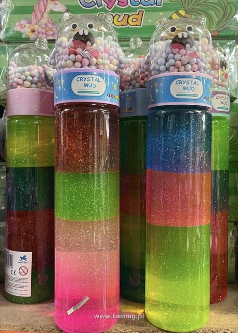 Glut Bemag Slime duży stworek czterokolorowy z brokatem i kuleczkami (73255) Glut Bemag Slime duży stworek czterokolorowy z brokatem i kuleczkami (73255)